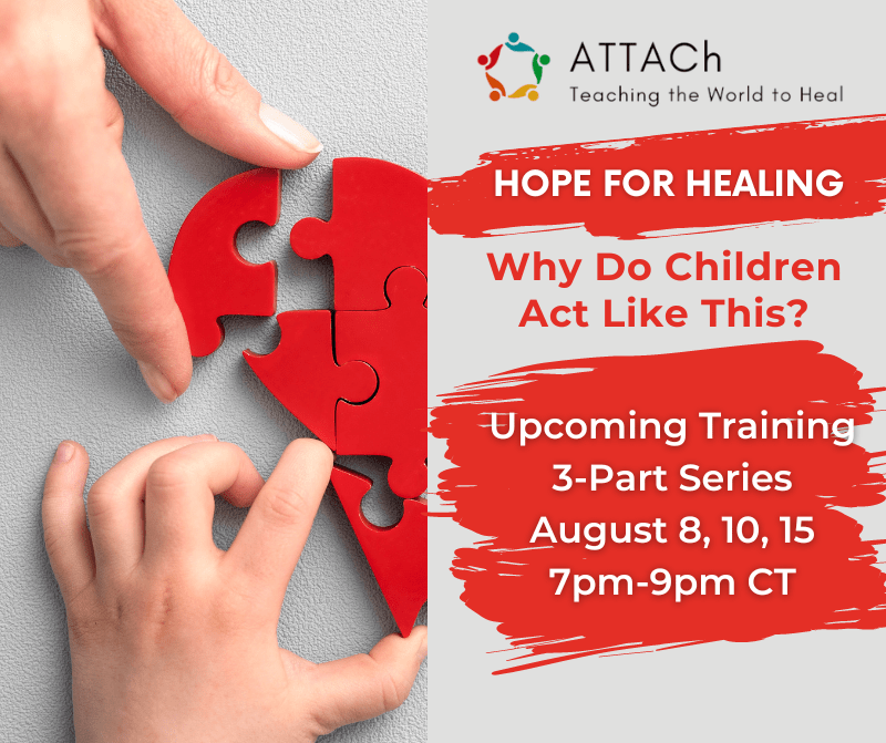Parent and Caregiver training for understanding childhood attachment and trauma issues.